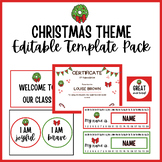 Editable Christmas Classroom Decor Pack | Holidays