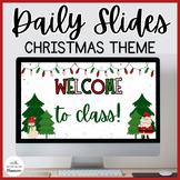 Editable Christmas Daily Slides Template - Google Slides