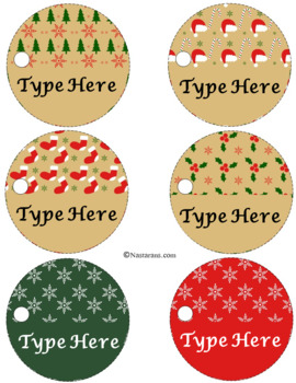 Editable Ornaments-Parent Gifts, Name Tags, Gift Tags-Early  Childhood/Elementary