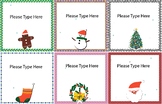 Editable Christmas Gift Tags - New year - Christmas Tree T