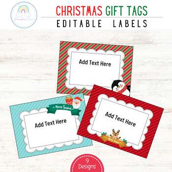printable christmas labels templates