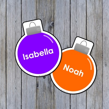 Editable Christmas Cubby Name Tags