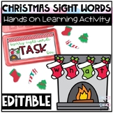 Editable Christmas Sight Words for December