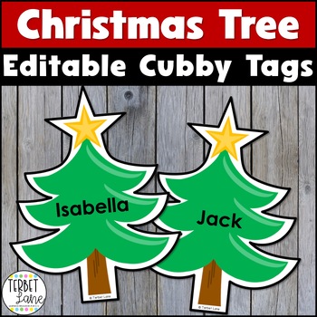 Christmas tree name tags