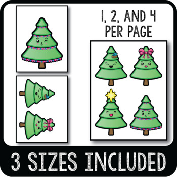 Editable Christmas Tree Name Tags, Christmas Decor Cubby Tag ...