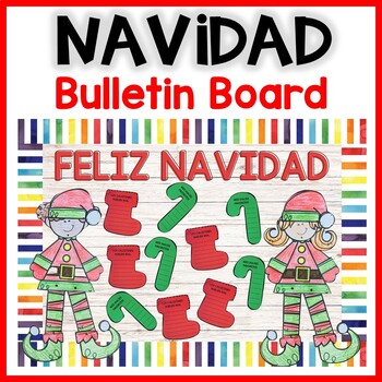 Preview of Christmas Bulletin Board in Spanish | Escritura Navidad