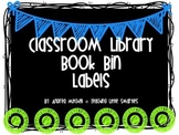 Editable Clasroom Library Book Bin Labels