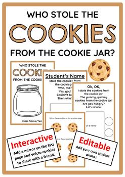Preview of Editable Class Book- Who Stole The Cookies From The Cookie Jar