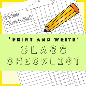 Preview of The Essential Class Checklist