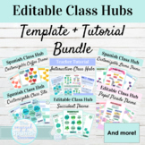 Editable Class Hub Template and Tutorial Bundle