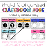 Editable Class Jobs | Bright & Organized