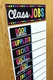 Editable Class Jobs Chart