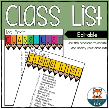 Class List - 12+ Examples, Format, Pdf