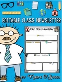 Editable Class Newsletter Free Template