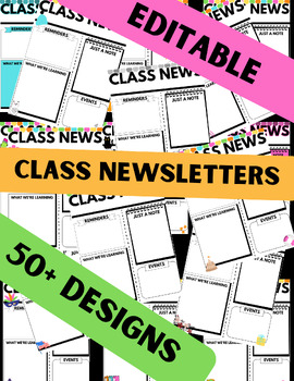 Preview of Editable Class Newsletters