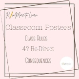 Editable Class Rules Poster and More!