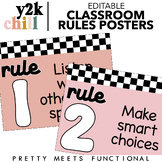 Editable Class Rules or Expectations Posters for Classroom