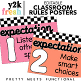 Editable Class Rules or Expectations Posters for Classroom