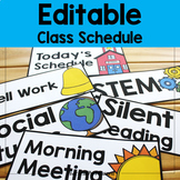 Editable Class Schedule