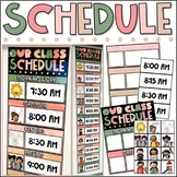 Editable Class Schedule | Daily Visual Classroom Schedule 