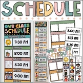 Editable Class Schedule | Daily Visual Classroom Schedule 
