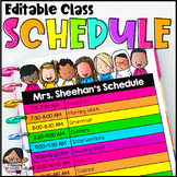 Editable Class Schedule for Planners
