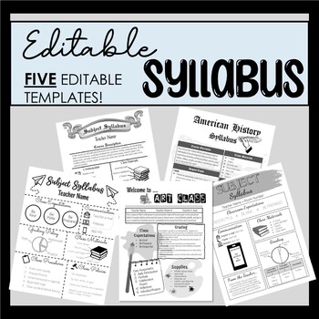 Preview of Editable Class Syllabus
