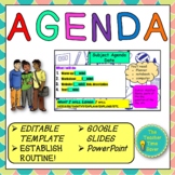 Editable Classroom Agenda- Classroom Management | Google S