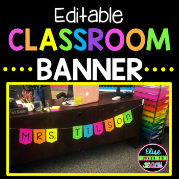 Preview of Editable Classroom Banner FREEBIE