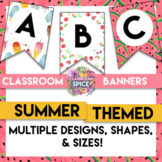 Editable Classroom Banner SUMMER THEME