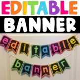 Editable Classroom Banners