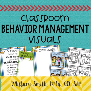 Preview of Editable Classroom Behavior Management Visuals