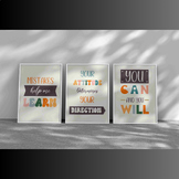 Editable Classroom Decor Posters with Growth Mindset Quotes