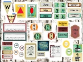 Editable Classroom Decor Vintage-Theme