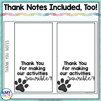 Editable Classroom Donations Kit with Paw Print Theme - Teaching  Exceptional Kinders