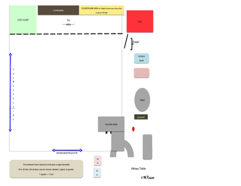 Preview of Editable Classroom Floor-Plan, Set-Up, Design, & Seating Chart