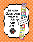Job Chart "Classroom Helpers" - Editable! - Cute Polka Dots