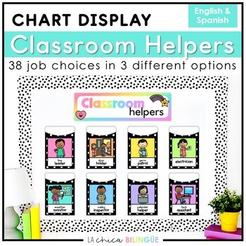 Preview of Classroom Helpers / Classroom Job Chart | English & Spanish