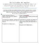 Editable Classroom Job Application and Job Board Signs in Spanish