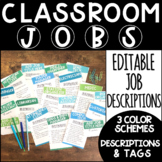 Editable Classroom Job Descriptions