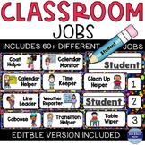 Editable Classroom Jobs | 60+ Visual Cues | Back to School Ready