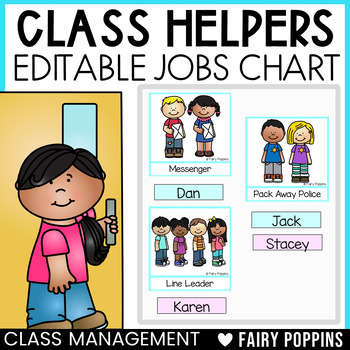 Classroom Jobs {Editable} by Fairy Poppins | Teachers Pay Teachers