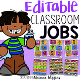 Editable Classroom Jobs Display