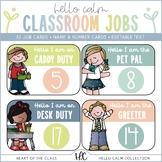 Editable Classroom Jobs Display | Hello Calm Classroom Decor