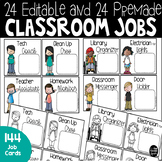Editable Classroom Jobs Helpers