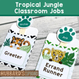 Editable Classroom Jobs - Jungle Plant Theme - Classroom H
