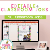 Editable Classroom Jobs Middle School with Pictures