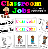 Editable Classroom Jobs for 3K, Preschool Pre-K and Kindergarten