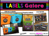 Editable Classroom Labels | Classroom BRIGHTS Classroom Decor 