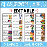 Editable Classroom Labels Complete Set | School Supplies, 